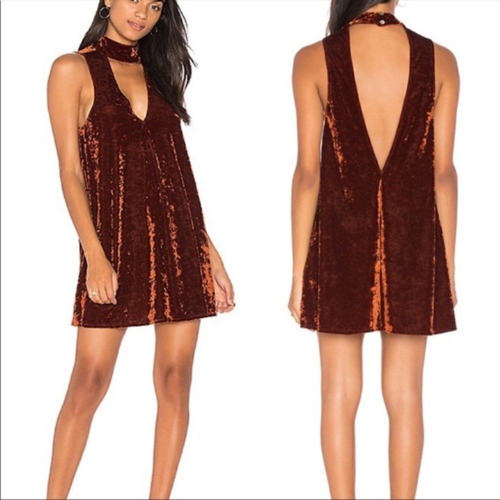 Show Me Your Mumu Velvet Mini Dress